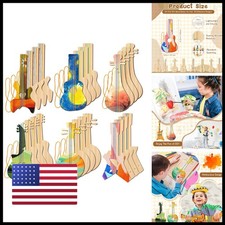 Syhood 24 Pcs Wood Guitar Cutouts 12 x 6.5 Inches Classic picture