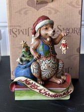 Jim Shore Unleash Christmas Joy Figurine Christmas Dog with Cat, Model #4041095 picture