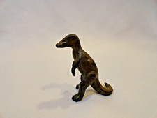 RARE Vintage SRG Metal TRACHODON Miniature Dinosaur Toy Figure Figurine 2 in GC picture
