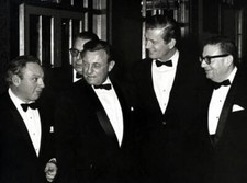 Mayor John Lindsay Mayor Teddy Kolleck Jacques Lipchitz Guests Old Photo picture