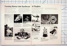 Vintage 1964 Hughes Aircraft Ad Space Race Military Tech Polaris Surveyor Ion picture