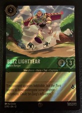 AMC Buzz Lightyear Space Ranger 57/P3 Lorcana Card Toy Story 5 Movie Promo Foil picture
