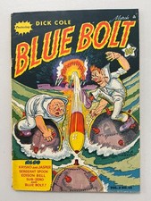 Blue Bolt v2 #10 VG/ FN Dick Cole Golden Age 1942 Novelty Press (1337) picture