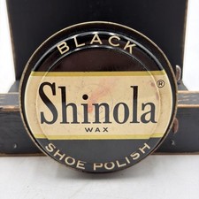 1950’s Tin Shinola Black Shoe Polish Wax Indianapolis IN USA Full picture