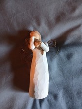Willow Tree Angel of Friendship Figurine Girl with Puppy, 5.5