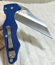 Spyderco YoJumbo Cobalt Blue (C253GPCBL) CPM SPY27 Wharncliffe Blade Folder picture