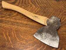Antique Hewing Broad Hatchet Vintage Single Bevel Carpenter Axe Primitive Tool picture