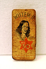 Vintage Willem II No 30 Cigarillos Tin Holland Tobacciana Cigarette Box 3.5 In