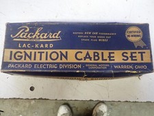 NOS 1940s Packard Spark Plug Wire Set Cool Original Box For Display  picture