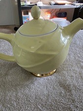 Vintage Hall Moderne Teapot #0219 Canary Yellow 6 Cup picture