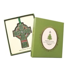 Allied Imports Souvenirs Irish Trinity Celtic Cross Metal Hanging Decor 3.5'' picture