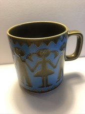 VTG Hornsea Child Rosey Ring Coffee Tea cup Mug 1972 by John Clappison MCM Flaw* picture