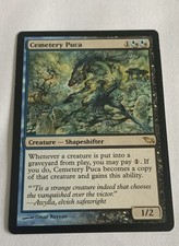 MTG Cemetery Puca Shadowmoor Rare 158/301 Blue Black Creature Copy EDH NM⁠ Magic picture