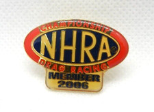 NHRA Member 2006 Drag Racing Race Hat Metal Enamel Pin National Hot Rod Assoc picture