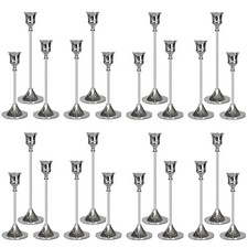 Showin Candlestick Holders Silver 24 Packs Taper Candle Holder For Candle picture