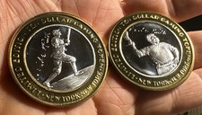 2 X Limited $10 Gaming Token New York New York Casino Babe Ruth Series Signature picture