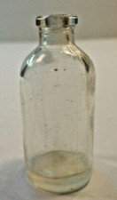 Old Clear Glass Pyrex Medicine Bottle 2 1/8