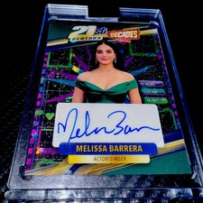 2026 Wild Card Decades 1/1 Melissa Barrera Auto Actress Multicolor Cracked Ice picture