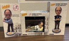 Seinfeld George Costanza Bobblehead set of 3 New York Yankees Calzone Nap Batter picture