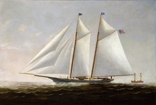 Yacht America Vintage Sailing Ship Portrait Photo Reprint Wall Art picture