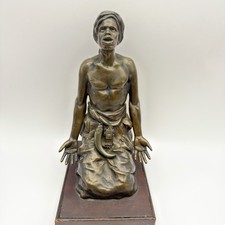 Antique Attr. Franz Bergman Austrian Bronze Arab Men At Prayer Read picture