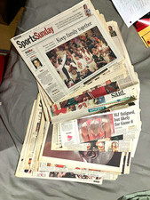Chicago Tribune Bulls NBA Finals newspaper lot 1997-1998 “The joy of six” picture