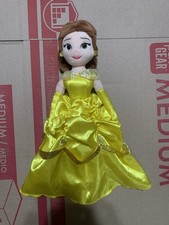 TY Sparkle Disney Belle Plush Doll Yellow Dress Princess Stuffed Toy picture