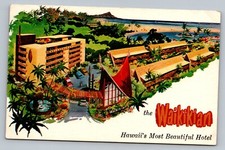 1964 The Waikikian Hotel Hawaii HI Posted 3 Acre Resort Vintage Postcard picture