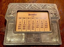 Antique Tiffany Studios New York #1187 American Indian Perpetual Calendar Frame picture
