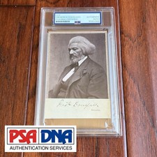 FREDERICK DOUGLASS Autograph Cut Signature CUSTOM CARD Photo CDV Signed * PSA picture