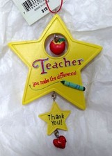 FOR THE SPECIAL TEACHER TEACHER YOU MAKE THE DIFFERENCE CHRISTMAS ORNAMENT NEW picture