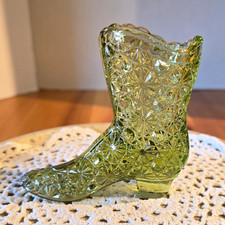 Vintage Fenton Olive Victorian High-top Boot 