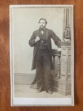 Wealthy Man In Suit W Goatee Beard Spooner CDV Springfield MA picture