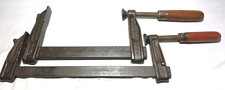 Pair of Vtg WETZLER CLAMP CO., NY, USA Sliding Bar Clamp 12