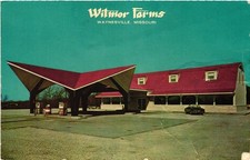 Witmor Farms Waynesville Missouri Gas Station Restaurant Postcard Chrome picture