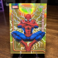 SPIDER-MAN 2026 Topps Chrome Marvels #163 Gold Lightning Refractor 9/50 SSP picture
