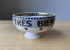 ANTHROPOLOGIE BISTRO TILE Tres Bien Nut Bowl - With Tag picture
