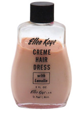 Vtg Ellen Kaye Creme Hair Dress Dressing w Lanolin 2 oz Glass Bottle Rare 1950's picture