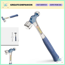 16 oz Ball Peen Hammer - Forged Steel Metalworking Tool with Shock Reduction Gri picture