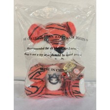 Vintage  NWT Aubie The Tiger Bean Bag Retired Plush Collectible picture
