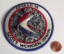 Patch - NASA - Apollo 15 - Scott - Worden - Irwin - 3.75
