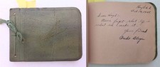 1928 antique AUTOGRAPH ALBUM hazel sd HAZEL TEIRD? SCHOOL FRIENDS genealogy picture