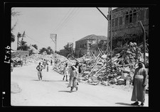 Photo:Jenin Palestine 1938 Debris in Center of Town Street Ruins picture