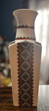 Ukrainian Vase Art Hand Painted By Lydia Made in New York Modern Art Perfect picture