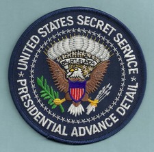 U.S. SECRET SERVICE PRESIDENTIAL ADVANCE DETAIL PATCH picture
