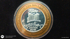Reno Hilton $10 Gaming Token .999 Fine Silver Limited Edition picture