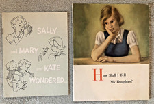 MENSTRUATION c1960s Health Educational Pamphlets for Mothers & Young Girls picture