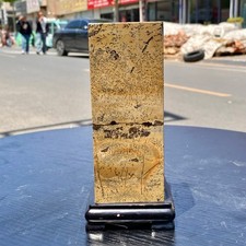 3.2LB Natural Chinese Dendritic Limestone Picture Stone Guohua column picture