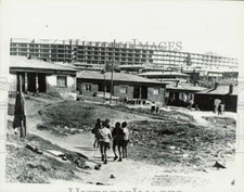 1972 Press Photo Shanty town in Johannesburg to be replaced by a hostel picture