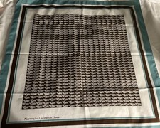 NORWEGIAN CARIBBEAN LINES Scarf  Polyester , 70’s Never Worn  26X26 picture